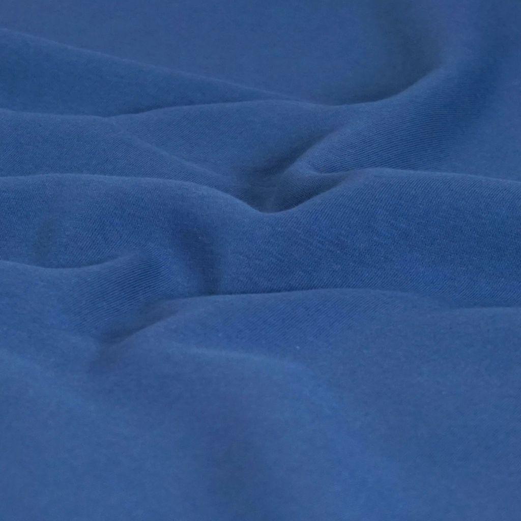 Heavy Sweat Stoff 70% CO uni indigoblau